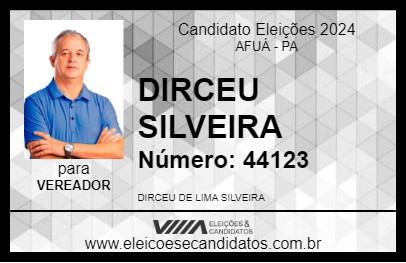 Candidato DIRCEU SILVEIRA 2024 - AFUÁ - Eleições