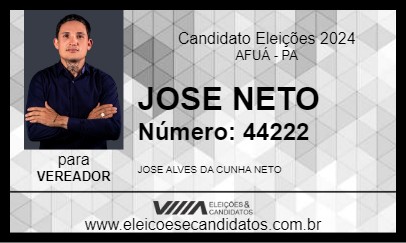 Candidato JOSE NETO 2024 - AFUÁ - Eleições