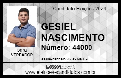 Candidato GESIEL NASCIMENTO 2024 - AFUÁ - Eleições