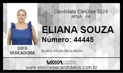 Candidato ELIANA SOUZA 2024 - AFUÁ - Eleições