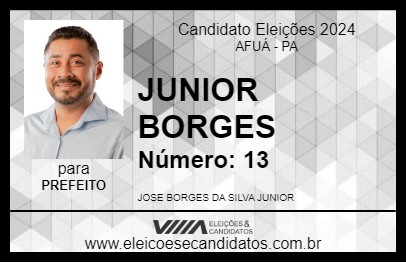 Candidato JUNIOR BORGES 2024 - AFUÁ - Eleições