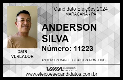 Candidato ANDERSON SILVA 2024 - MARACANÃ - Eleições