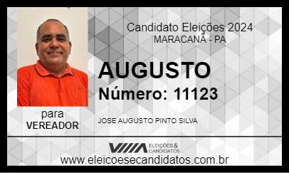 Candidato AUGUSTO PINTO 2024 - MARACANÃ - Eleições