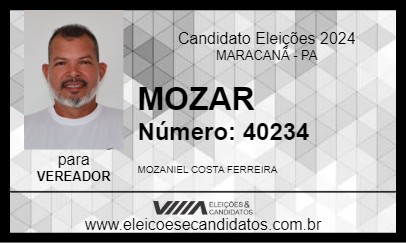 Candidato MOZAR 2024 - MARACANÃ - Eleições