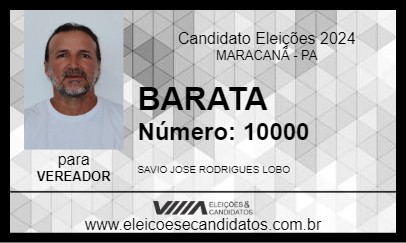 Candidato BARATA 2024 - MARACANÃ - Eleições