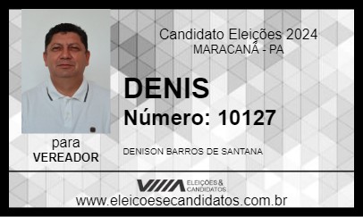 Candidato DENIS 2024 - MARACANÃ - Eleições