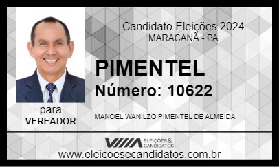 Candidato PIMENTEL 2024 - MARACANÃ - Eleições