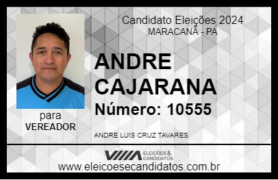 Candidato ANDRE CAJARANA 2024 - MARACANÃ - Eleições