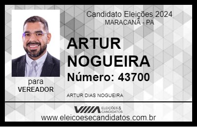 Candidato ARTUR NOGUEIRA 2024 - MARACANÃ - Eleições