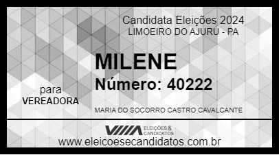 Candidato MILENE 2024 - LIMOEIRO DO AJURU - Eleições