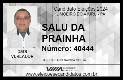 Candidato SALU DA PRAINHA 2024 - LIMOEIRO DO AJURU - Eleições