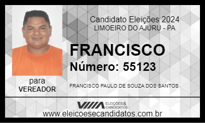 Candidato FRANCISCO 2024 - LIMOEIRO DO AJURU - Eleições