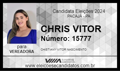 Candidato CHRIS VITOR 2024 - PACAJÁ - Eleições