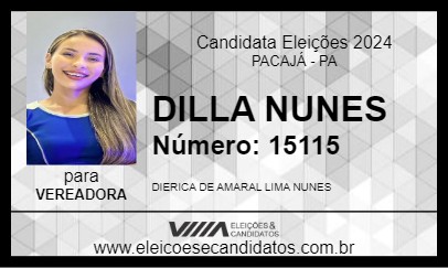 Candidato DILLA NUNES 2024 - PACAJÁ - Eleições