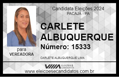 Candidato CARLETE ALBUQUERQUE 2024 - PACAJÁ - Eleições