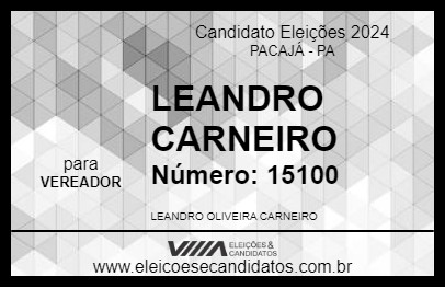 Candidato LEANDRO CARNEIRO 2024 - PACAJÁ - Eleições