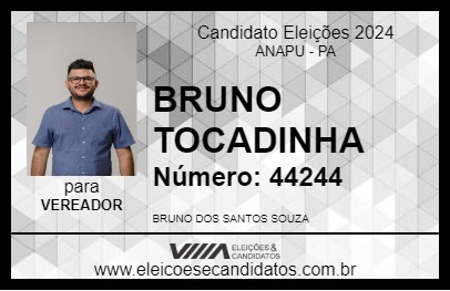 Candidato BRUNO TOCADINHA 2024 - ANAPU - Eleições