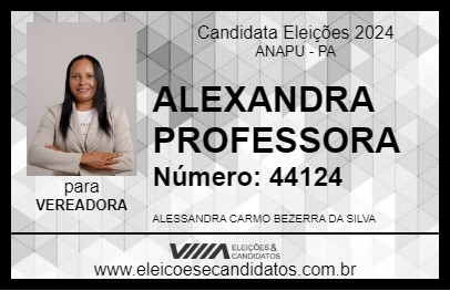 Candidato ALESSANDRA PROFESSORA 2024 - ANAPU - Eleições