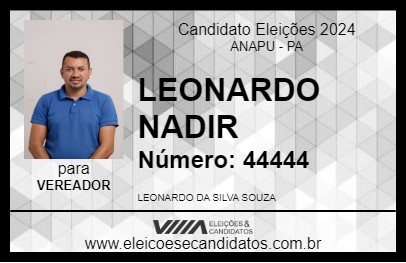 Candidato LEONARDO NADIR 2024 - ANAPU - Eleições