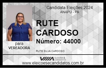 Candidato RUTE CARDOSO 2024 - ANAPU - Eleições