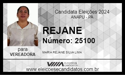 Candidato REJANE 2024 - ANAPU - Eleições