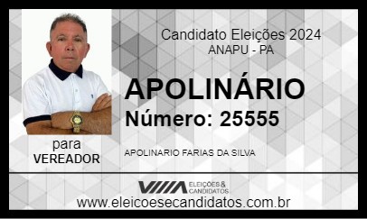 Candidato APOLINÁRIO 2024 - ANAPU - Eleições