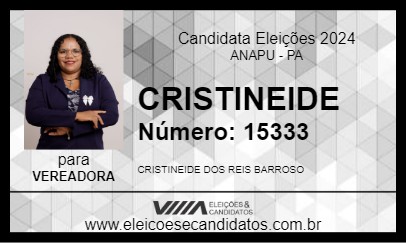 Candidato CRISTINEIDE 2024 - ANAPU - Eleições