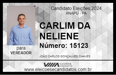 Candidato CARLIM DA NELIENE 2024 - ANAPU - Eleições