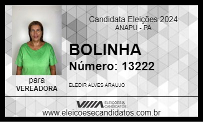 Candidato BOLINHA 2024 - ANAPU - Eleições