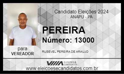 Candidato PEREIRA 2024 - ANAPU - Eleições