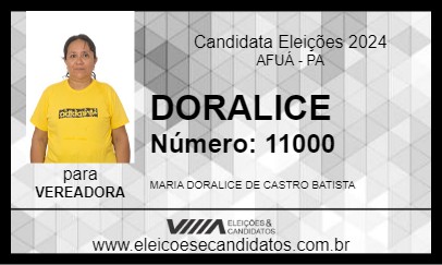 Candidato DORALICE 2024 - AFUÁ - Eleições