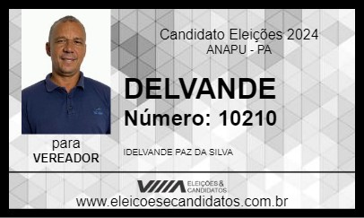 Candidato DELVANDE 2024 - ANAPU - Eleições