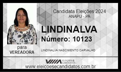 Candidato LINDINALVA 2024 - ANAPU - Eleições