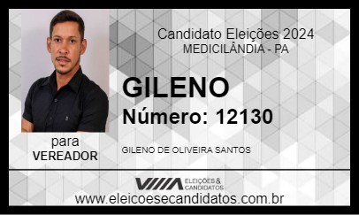 Candidato GILENO 2024 - MEDICILÂNDIA - Eleições