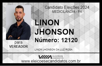 Candidato LINON JHONSON 2024 - MEDICILÂNDIA - Eleições