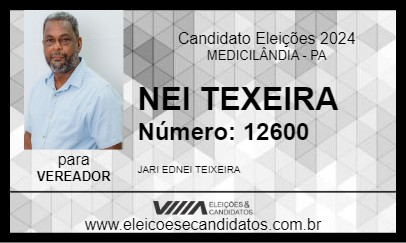 Candidato NEI TEXEIRA 2024 - MEDICILÂNDIA - Eleições