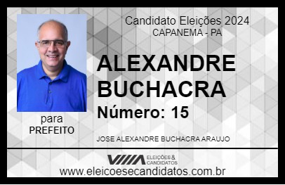 Candidato ALEXANDRE BUCHACRA 2024 - CAPANEMA - Eleições