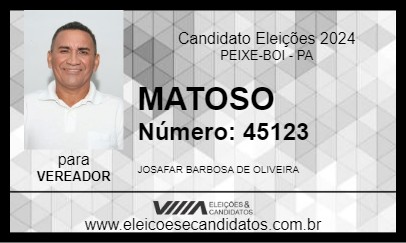 Candidato MATOSO 2024 - PEIXE-BOI - Eleições