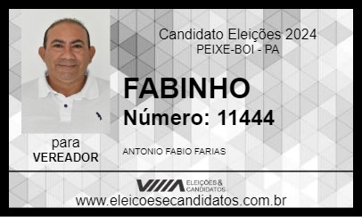 Candidato FABINHO 2024 - PEIXE-BOI - Eleições