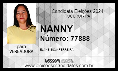 Candidato NANNY 2024 - TUCURUÍ - Eleições