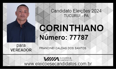 Candidato CORINTHIANO 2024 - TUCURUÍ - Eleições