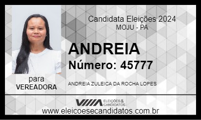 Candidato ANDREIA 2024 - MOJU - Eleições