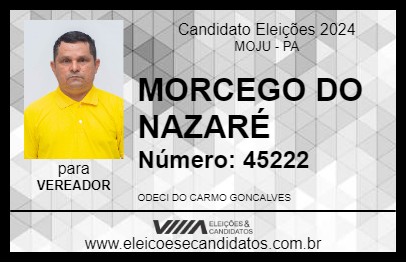 Candidato MORCEGO DO NAZARÉ 2024 - MOJU - Eleições