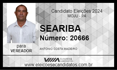 Candidato SEARIBA 2024 - MOJU - Eleições