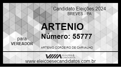 Candidato ARTENIO 2024 - BREVES - Eleições