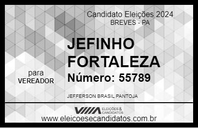 Candidato JEFINHO FORTALEZA 2024 - BREVES - Eleições