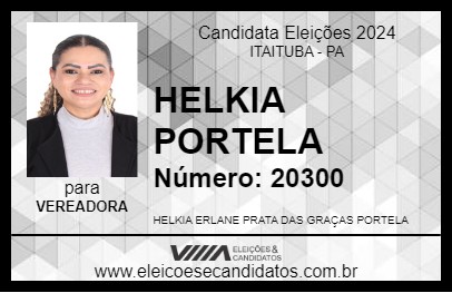 Candidato HELKIA PORTELA 2024 - ITAITUBA - Eleições