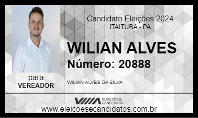 Candidato WILIAN ALVES 2024 - ITAITUBA - Eleições