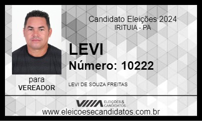 Candidato LEVI 2024 - IRITUIA - Eleições