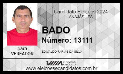 Candidato BADO 2024 - ANAJÁS - Eleições